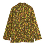 Tiki Luau Pattern Print Women's Blazer