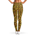 Tiki Luau Pattern Print Women's Leggings