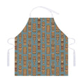 Tiki Totem Pattern Print Adjustable Apron