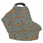 Tiki Totem Pattern Print Baby Seat Cover