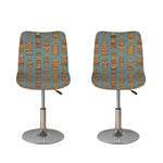 Tiki Totem Pattern Print Bar Stool Covers