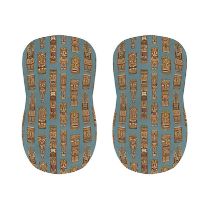 Tiki Totem Pattern Print Bar Stool Covers