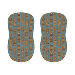 Tiki Totem Pattern Print Bar Stool Covers