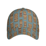Tiki Totem Pattern Print Baseball Cap