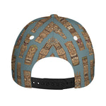 Tiki Totem Pattern Print Baseball Cap