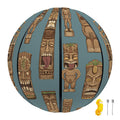 Tiki Totem Pattern Print Basketball