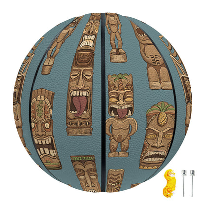 Tiki Totem Pattern Print Basketball
