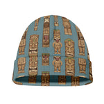 Tiki Totem Pattern Print Beanie