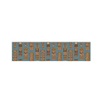 Tiki Totem Pattern Print Bed Runner