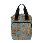 Tiki Totem Pattern Print Bible Tote Bag