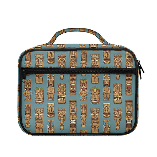Tiki Totem Pattern Print Briefcase Bible Bag