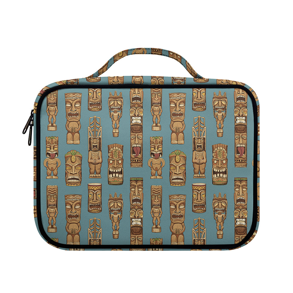 Tiki Totem Pattern Print Briefcase Bible Bag