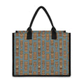 Tiki Totem Pattern Print Canvas Tote Bag