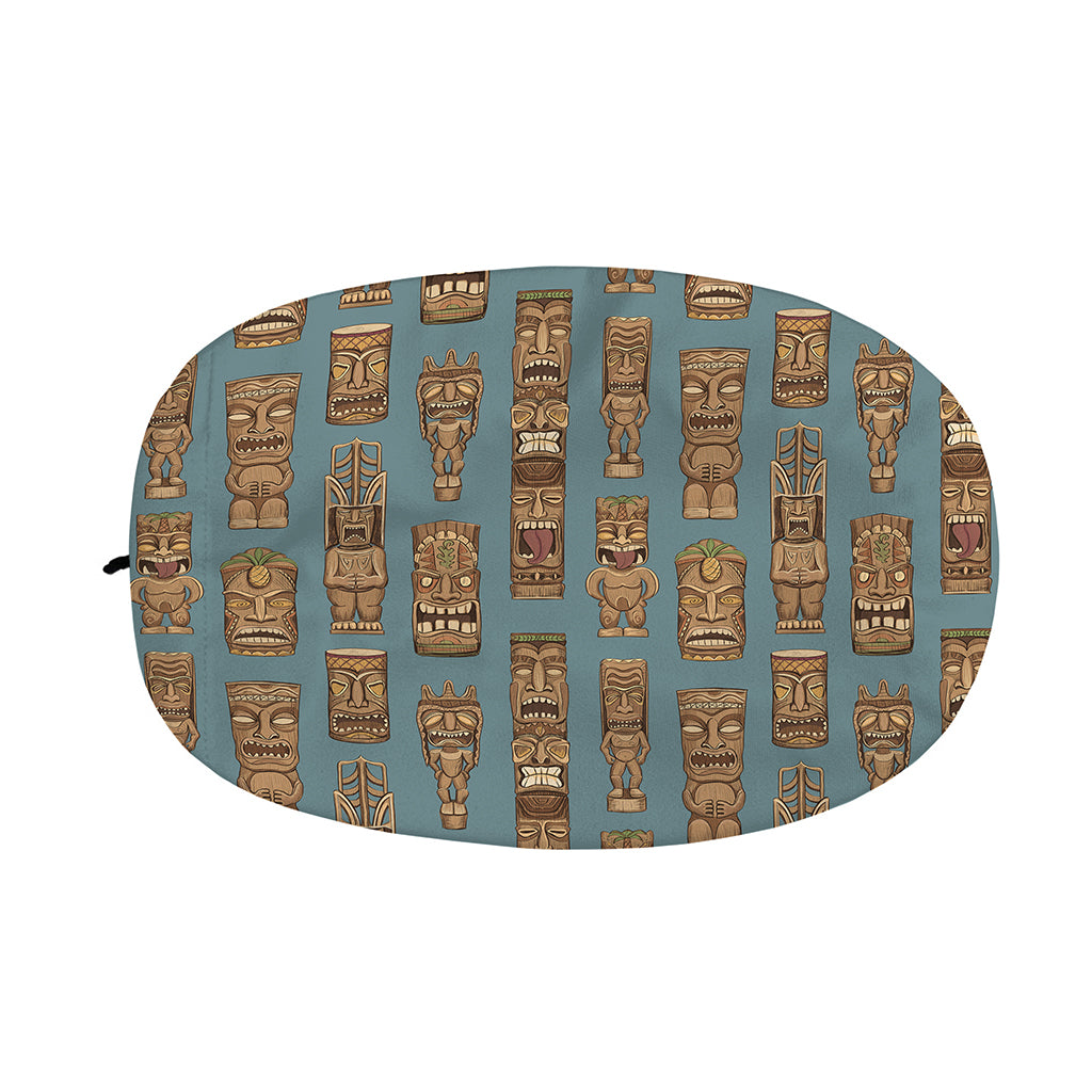 Tiki Totem Pattern Print Car Side Mirror Covers
