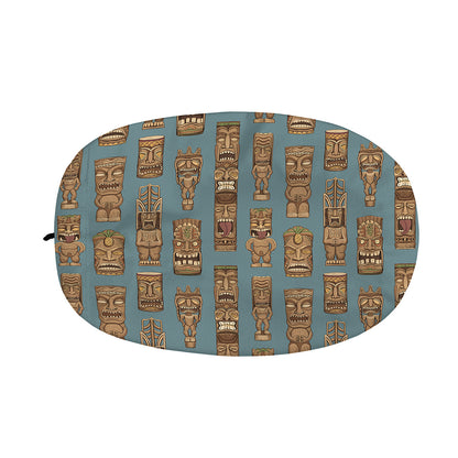 Tiki Totem Pattern Print Car Side Mirror Covers
