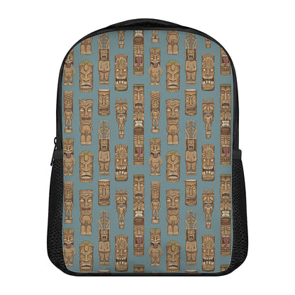 Tiki Totem Pattern Print Casual Backpack