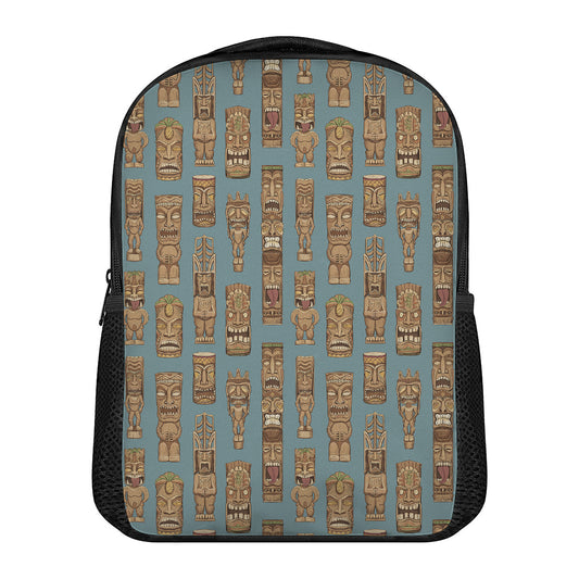 Tiki Totem Pattern Print Casual Backpack