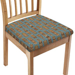 Tiki Totem Pattern Print Chair Cushion Cover
