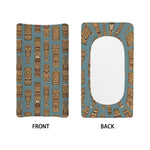 Tiki Totem Pattern Print Changing Pad Cover