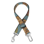 Tiki Totem Pattern Print Dog Seat Belt