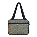 Tiki Totem Pattern Print Double Strap Bible Bag