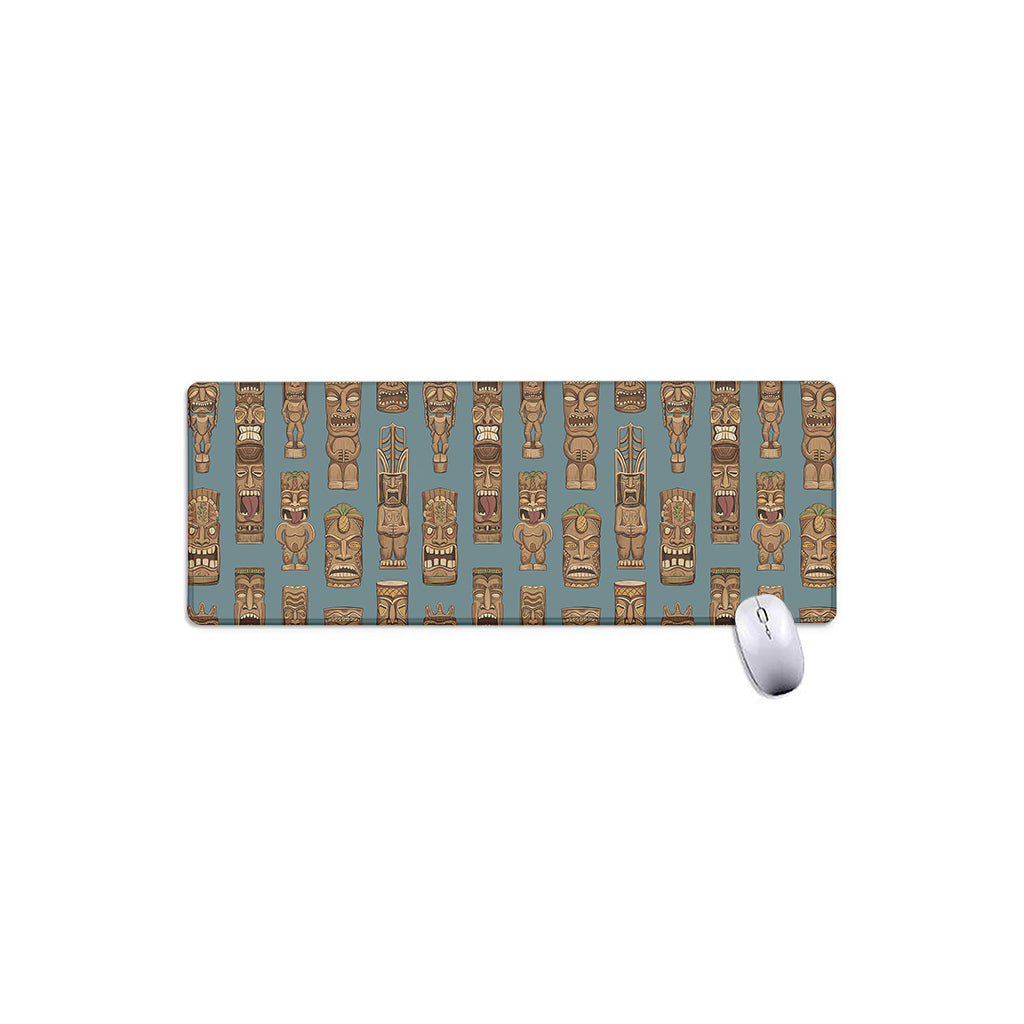 Tiki Totem Pattern Print Extended Mouse Pad