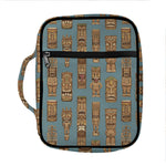 Tiki Totem Pattern Print Front Pocket Bible Bag