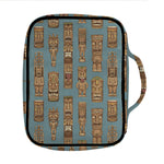 Tiki Totem Pattern Print Front Pocket Bible Bag