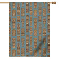 Tiki Totem Pattern Print House Flag