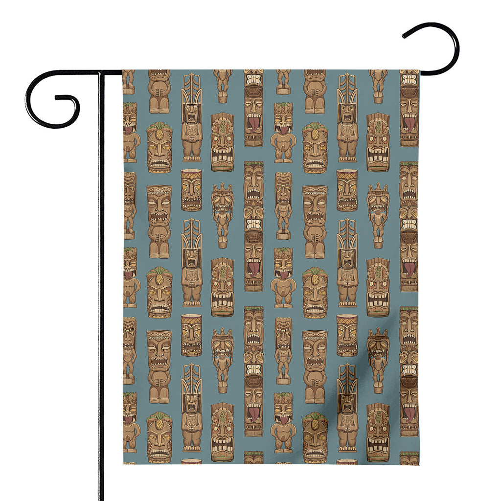 Tiki Totem Pattern Print House Flag