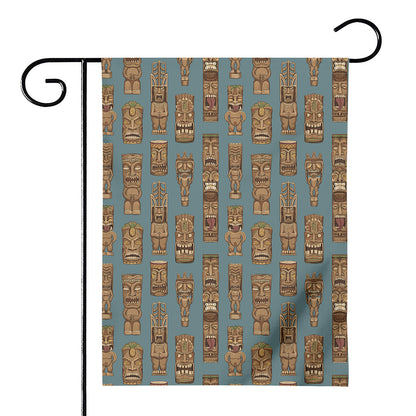 Tiki Totem Pattern Print House Flag