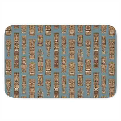 Tiki Totem Pattern Print Indoor Door Mat
