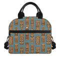 Tiki Totem Pattern Print Insulated Lunch Bag