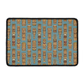 Tiki Totem Pattern Print Kitchen Mat