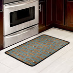 Tiki Totem Pattern Print Kitchen Mat