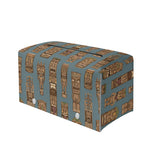 Tiki Totem Pattern Print Leather Tissue Box Cover