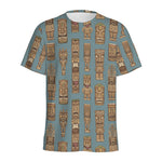 Tiki Totem Pattern Print Men's Sports T-Shirt