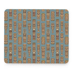 Tiki Totem Pattern Print Mouse Pad