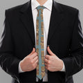 Tiki Totem Pattern Print Necktie