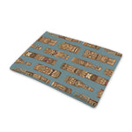 Tiki Totem Pattern Print Pet Cooling Mat Cover