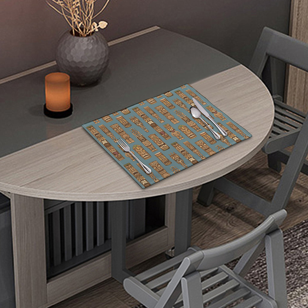 Tiki Totem Pattern Print Placemat