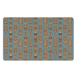 Tiki Totem Pattern Print Polyester Doormat