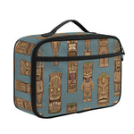 Tiki Totem Pattern Print Portable Lunch Bag
