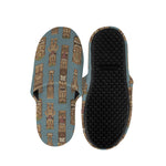 Tiki Totem Pattern Print Slippers
