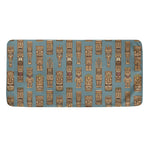 Tiki Totem Pattern Print Towel