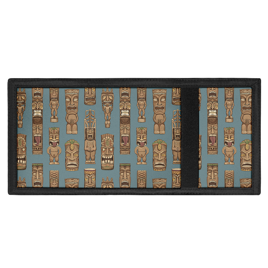 Tiki Totem Pattern Print Trifold Wallet