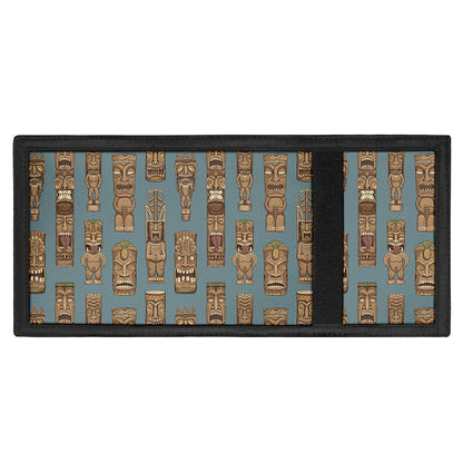 Tiki Totem Pattern Print Trifold Wallet