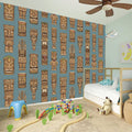 Tiki Totem Pattern Print Wall Sticker