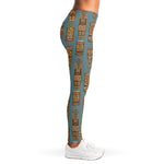 Tiki Totem Pattern Print Women's Leggings