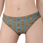 Tiki Totem Pattern Print Women's Panties